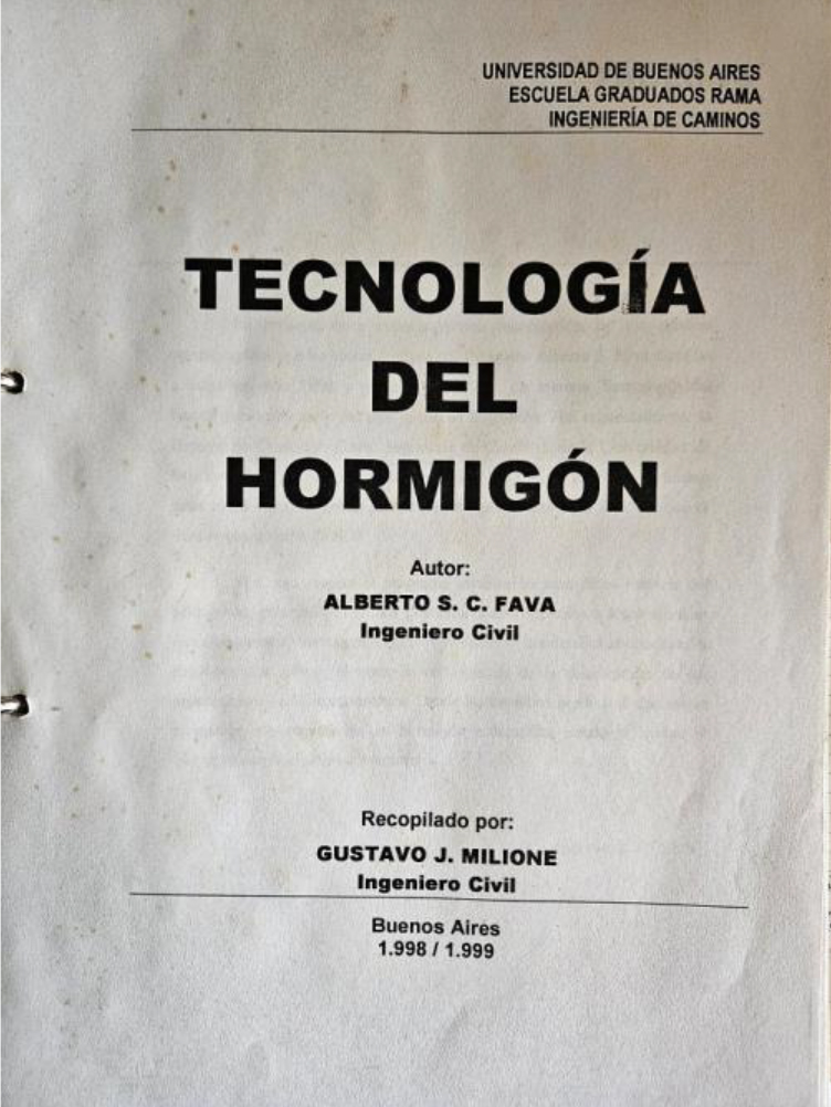 Figura 2. Apuntes de clase. Escuela de Caminos. UBA